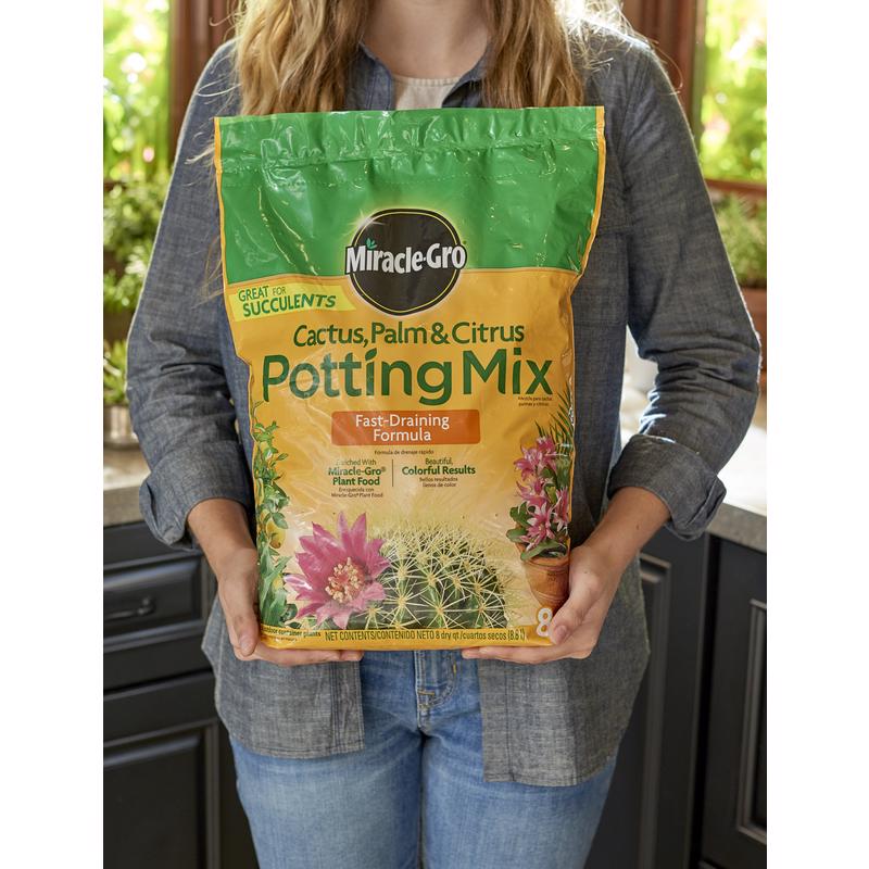 cactus palm citrus potting mix Miracle Gro Cactus, Palm & Citrus Soil 8 Qt 72078432 – TheGardenStore.com