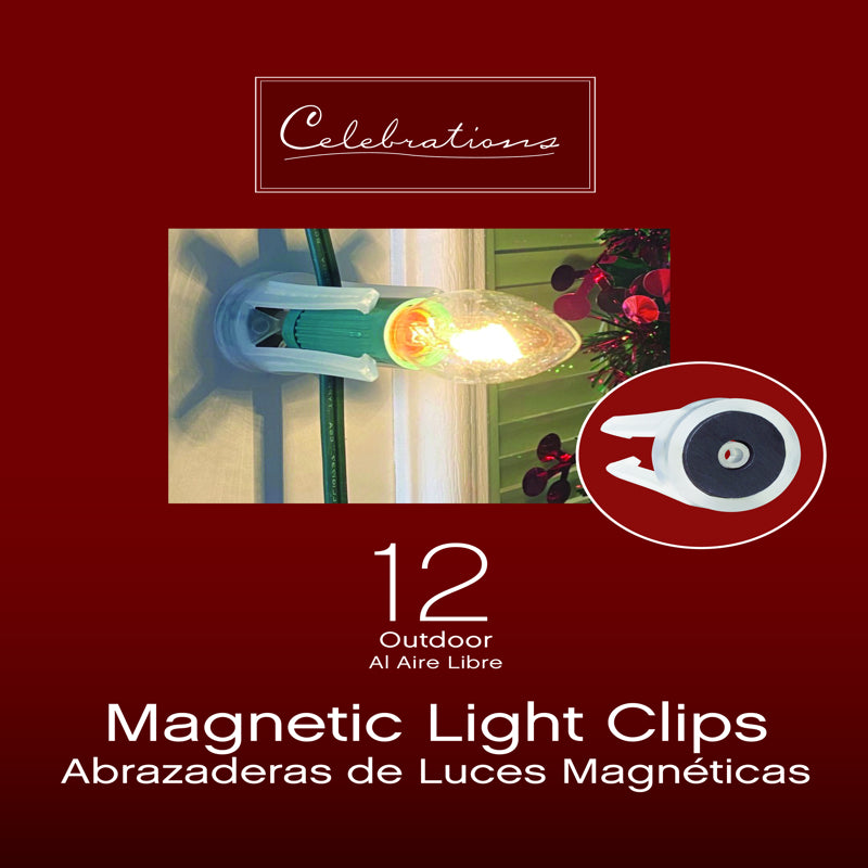 Celebrations In/Outdoor Magnetic Light Clip 12-Pack 73057-12COSACP