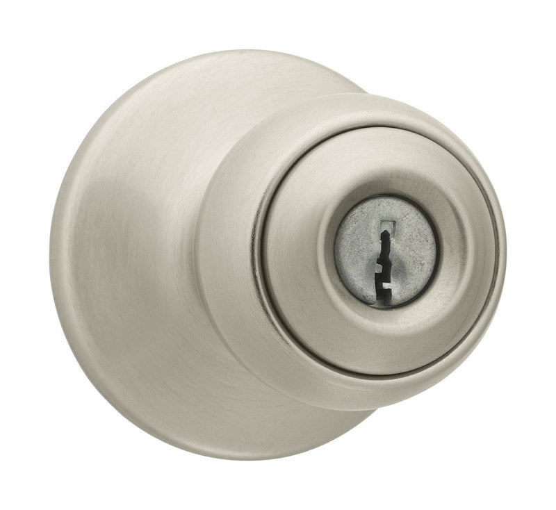 Kwikset 94002-826 Polo Satin Nickel Entry Knobs 1-3/4 in.
