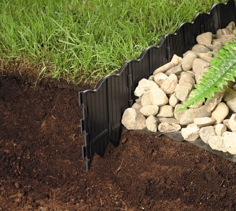 Edge Master Edging Master Mark Border Master Poundable Edging Black 97220 – TheGardenStore.com