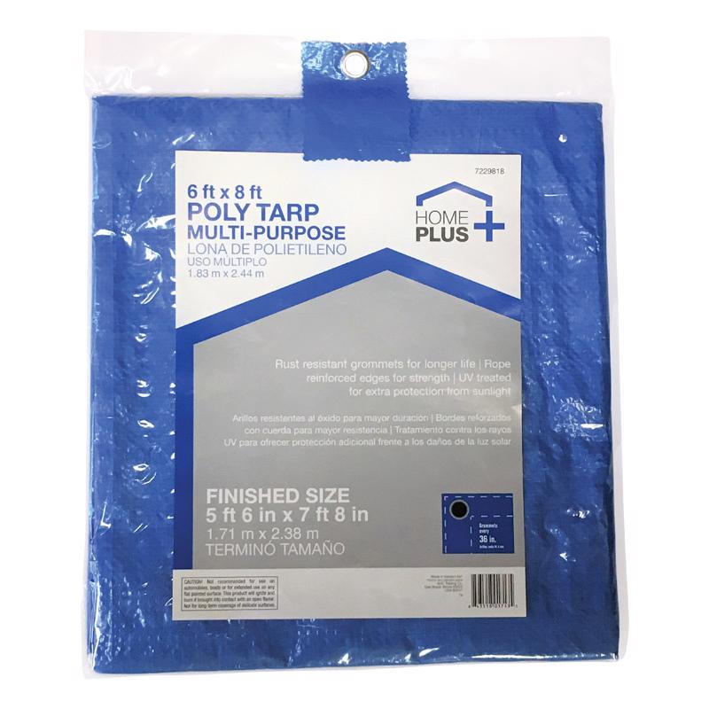 Home Plus Light Duty Polyethylene Tarp Blue
