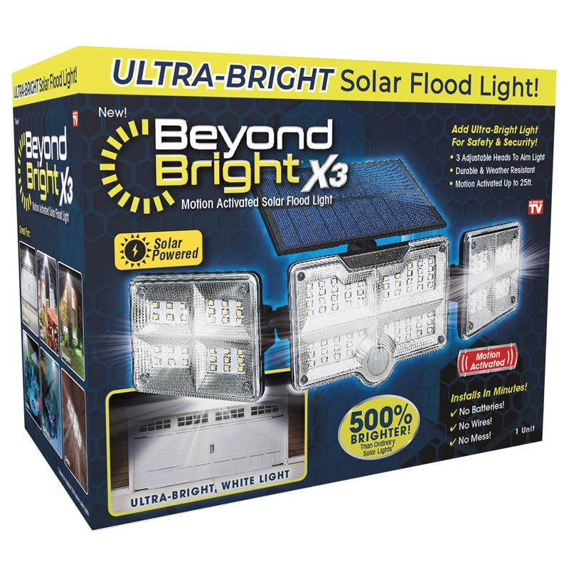 Beyond Bright X3 Motion Activated Ultra-Bright Solar Flood Light BEBRSOL-MC4
