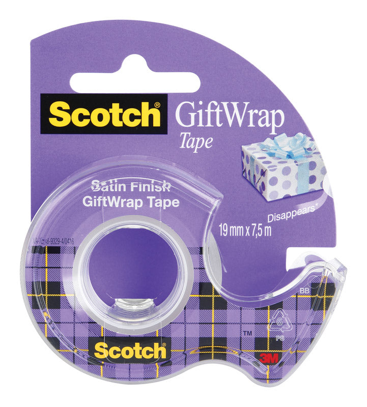 Scotch 3/4 in. W X 650 in. L Gift Wrapping Tape Clear CLIP-15 - Box of 12