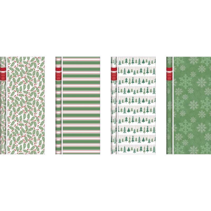 Paper Image Multi-Color Christmas Gift Wrap CW8040A11 - 36 Rolls