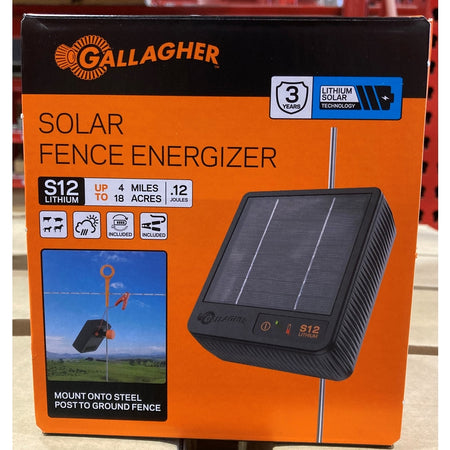 Gallagher S12 Solar-Powered Fence Energizer 4 mi.