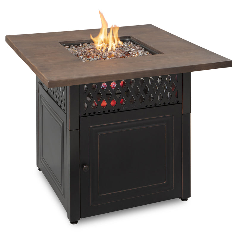Endless Summer Donovan 38 in. W Steel Transitional Square Propane Fire Pit GAD19102ES