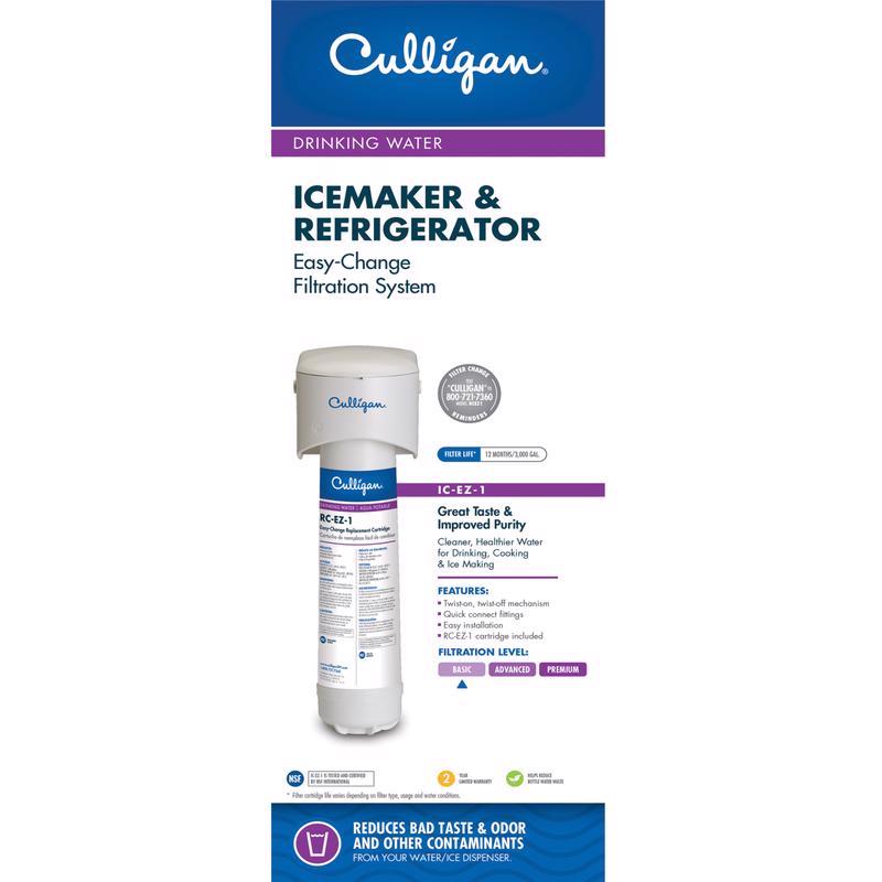 Culligan Easy Change Ice Maker & Refrigerator Dispenser Filter IC-EZ-1