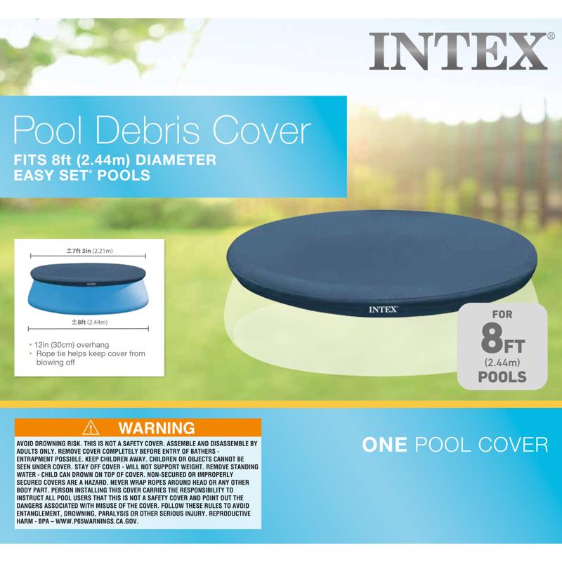 Intex 8ft X 12in Easy Set Pool Cover 28020E-1