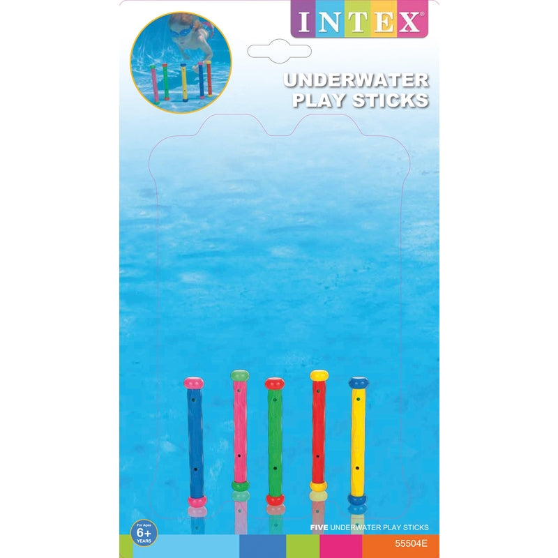 Get ready for an underwater adventure with Intex Underwater Float Sticks! Dive, swim, and have a blast with these colorful plastic sticks. 