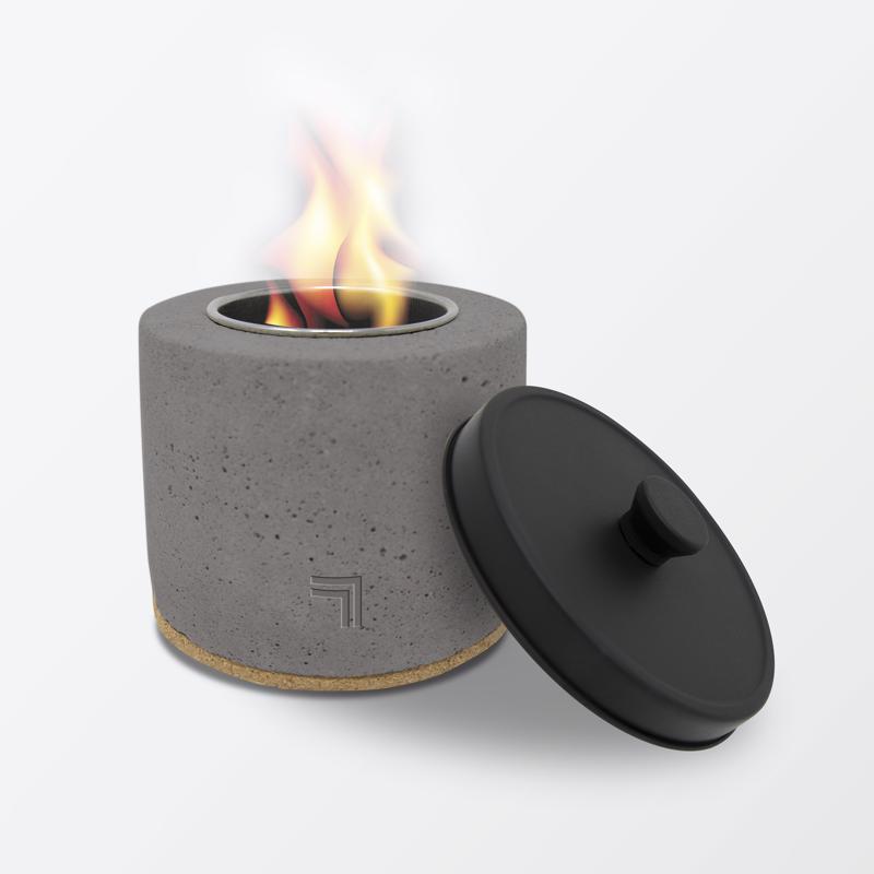 Sharper Image 4 in. W Concrete Round Multi-Fuel Fire Pit MFP01004
