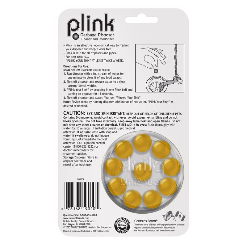 Plink Disposal Cleaner and Deodorizer Lemon 10-Pack PLM12T