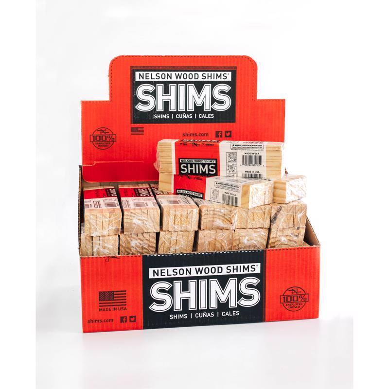 Nelson Kiln Dried Wood Shims 12-Pack PSH8-12-52 - Box of 36