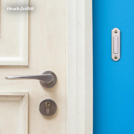 Heath Zenith Satin Nickel Wired Pushbutton Doorbell SL-556-3