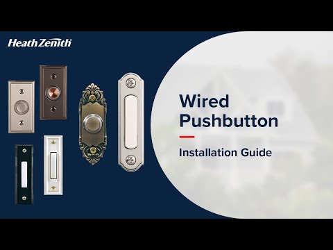 Heath Zenith White Wired Pushbutton Doorbell SL-315 Video