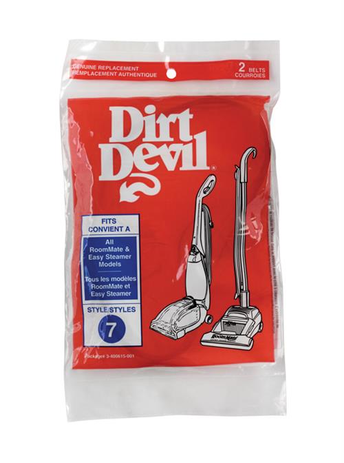 Dirt Devil Style 7 Vacuum Cleaner Belt 2-Pack 3400615001