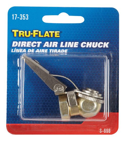 Tru-Flate Ball Foot Direct Airline Chuck w/Clip 17-353