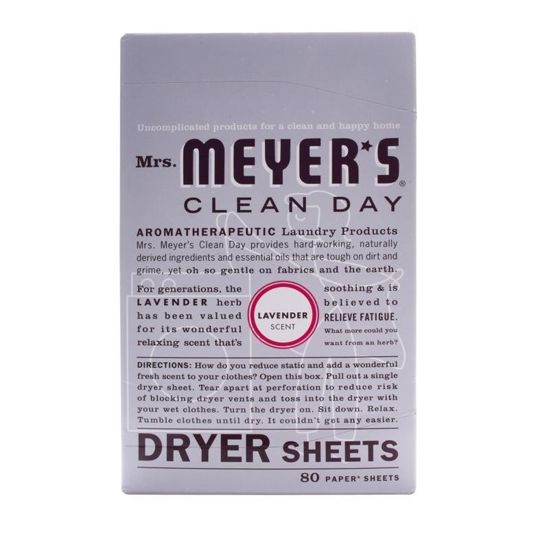 Mrs. Meyer's Clean Day Dryer Sheets 80-Pack Lavender 14148