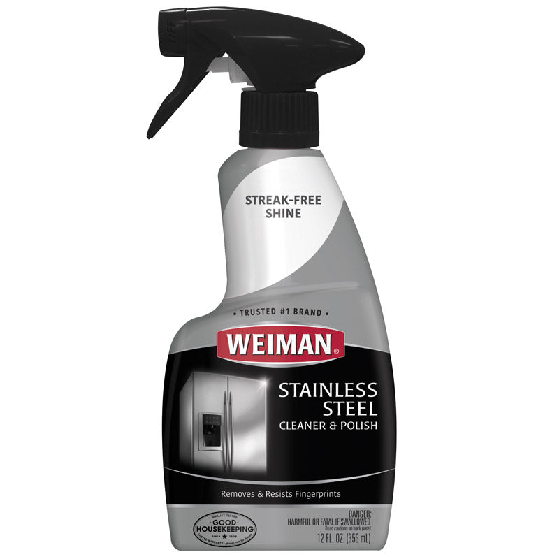 Weiman 12 Oz  Stainless Steel Cleaner & Polish Spray 76 - Box of 6