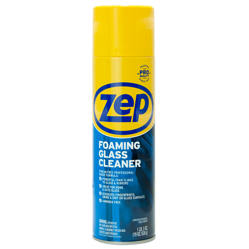 Zep Foaming Glass Cleaner 19 Oz ZUFGC19