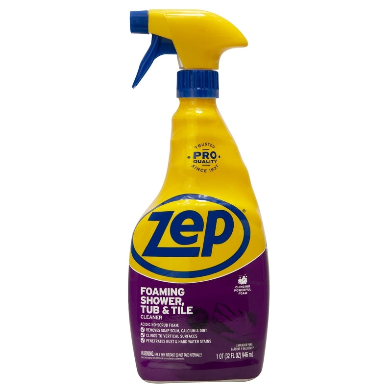 Zep PowerFoam Tub, and Tile Cleaner 32 Oz ZUPFTT32 - Box of 12