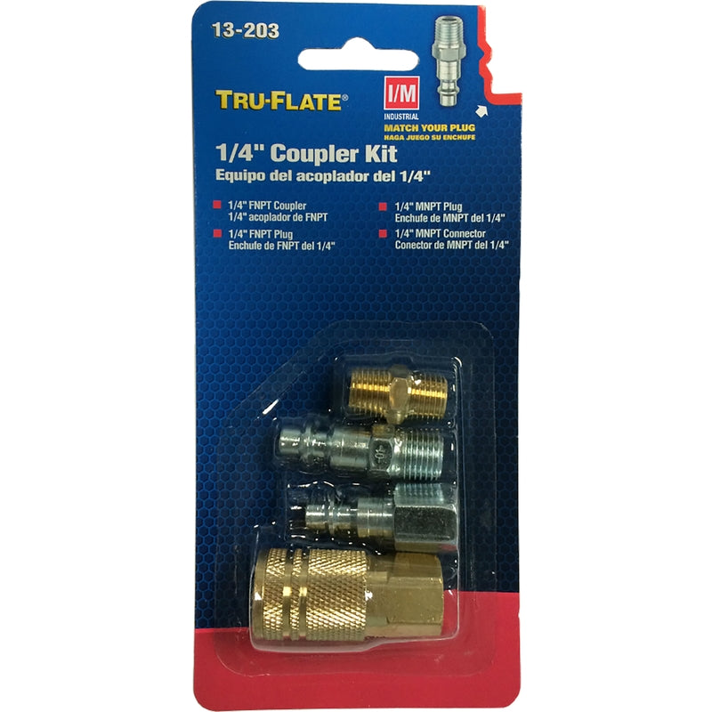 Tru-Flate 4-Pc Coupler & Plug Set 13-203
