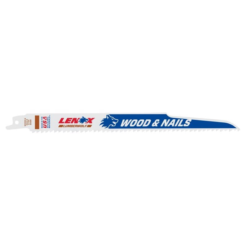 Lenox 6 TPI 9-3/4 In. Wood Bi-Metal Reciprocating Saw Blade 20587-S956R
