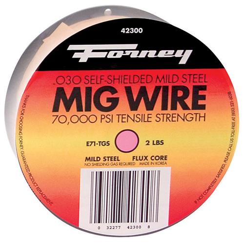 Forney 42300 E71T-GS Self, .030 In, 2 Lbs, Steel MIG