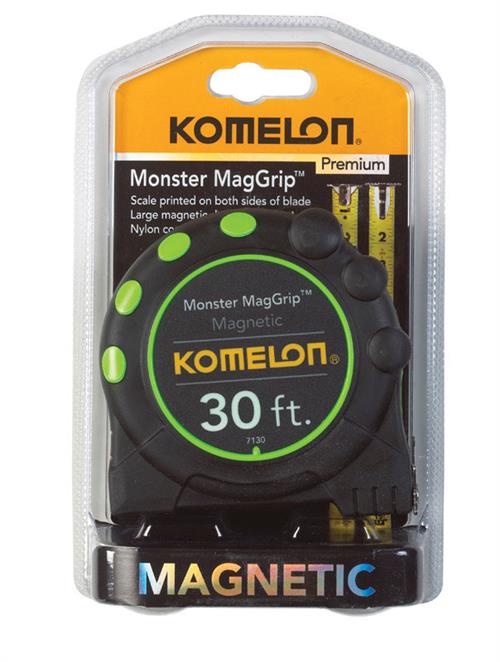 Komelon 30' Monster MagGrip Tape Measure 7130
