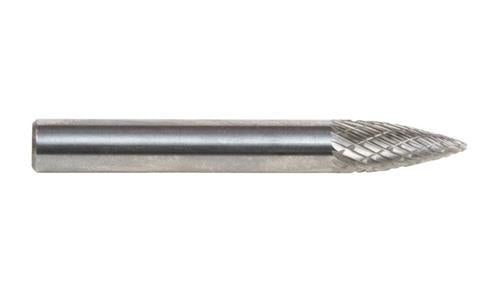 Forney 60126 Tungsten Carbide Burr, 1/4" Tree Pointed (SG-1)