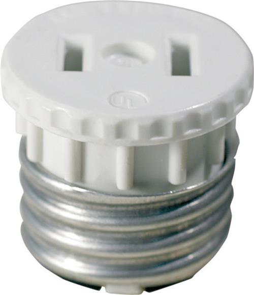 Leviton Lampholder to Outlet Adapter 00125-000