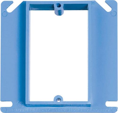 Carlon 4 Inch Square PVC 1 Gang Box Cover Blue A410R-CAR