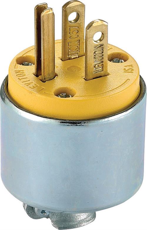 Leviton 515PA Commercial Armored Grounding Plug