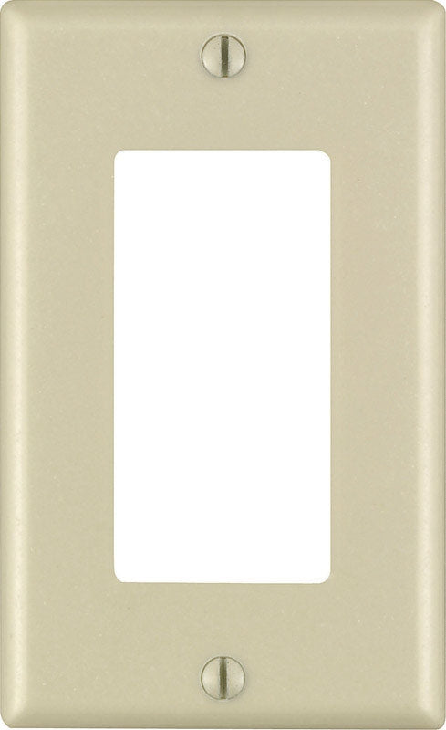Leviton 80401-I 1-Gang Decora/GFCI Device Decora Wallplate/Faceplate Ivory - Box of 20