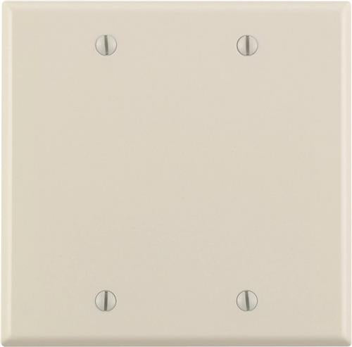 Leviton 78025 2-Gang No Device Blank Wallplate