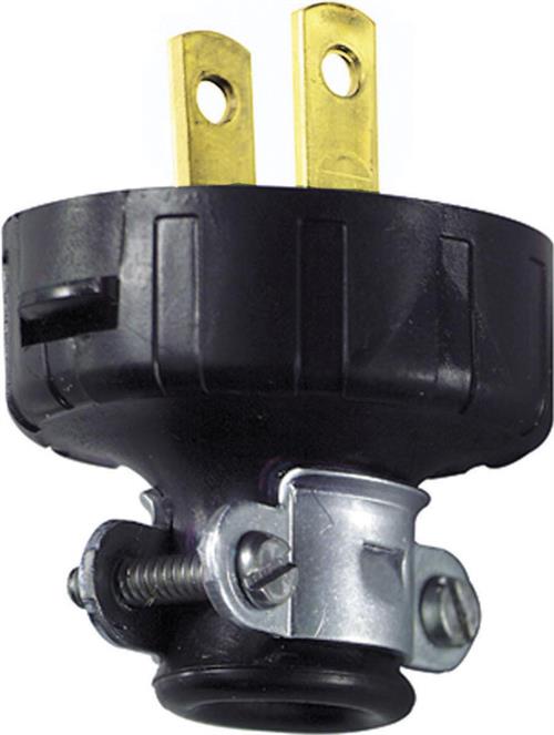 Leviton 2-Pole 2-Wire Non-Polarized, Non-Grounding Plug 48646 ...