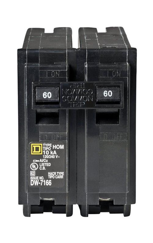 Square D HomeLine 60  Amp Plug-On Miniature Circuit Breaker HOM260CP