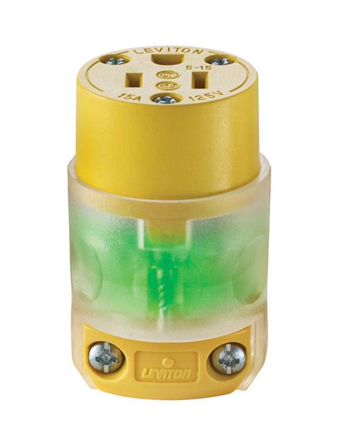 Leviton 515CV-LIT Residential Vinyl Lighted Connector – TheGardenStore.com