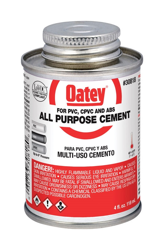 Oatey 4 Oz All Purpose Cement 30818