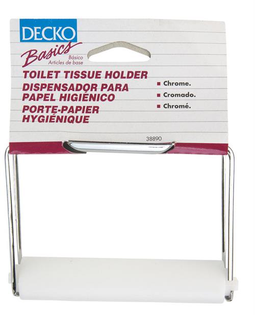 Decko White Plastic Toilet Tissue Holder 38890