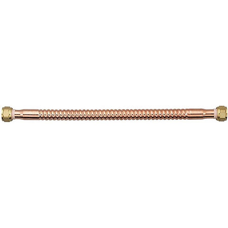 HomeWerks 3/4" x 18" Corrugated Copper Water Heater Connector 7211-18-34FIP-B