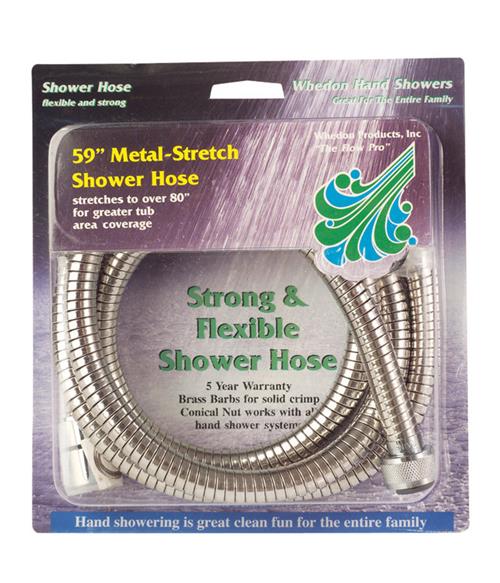 Whedon 59”- 80” Metal Stretch Shower Hose AF205C