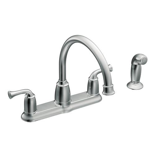 Moen Banbury Chrome Two Handle High Arc Kitchen Faucet CA87553