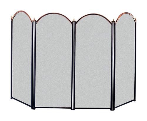 Panacea Antique Brass 4 Panel Fireplace Screen 15106 – TheGardenStore.com