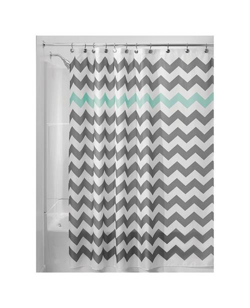 InterDesign Gray Aruba Shower Curtain 43023 - Box of 2