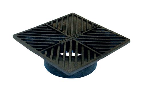 NDS 6 Inch Square Grate Black 4