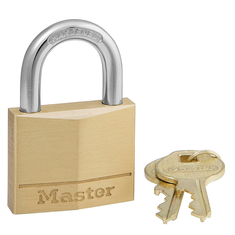 Master Lock 1-9/16 In. Wide Solid Brass Body Padlock 140D