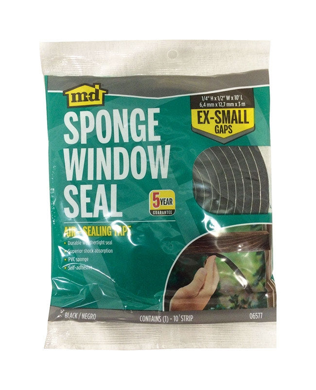 MD Building Products 06577 Premium Sponge Window Seal 1/4 in. X 1/2 in. X 10 Ft.
