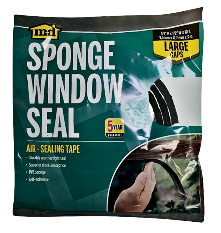 MD Building Products 06619 Premium Sponge Window Seal 3/8 in. X 1/2 in. X 10 Ft.