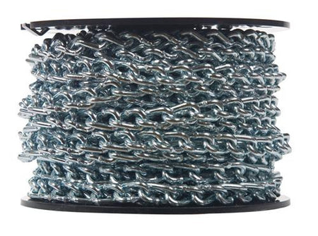 70 Link Machine Campbell 2/0 Zinc Plated Twist Link Machine Chain 70 Ft 0722527 ...