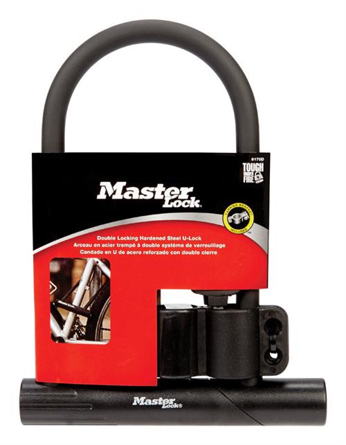 Master Lock 6-1/8in Wide Hardened Steel U-Lock 8170D